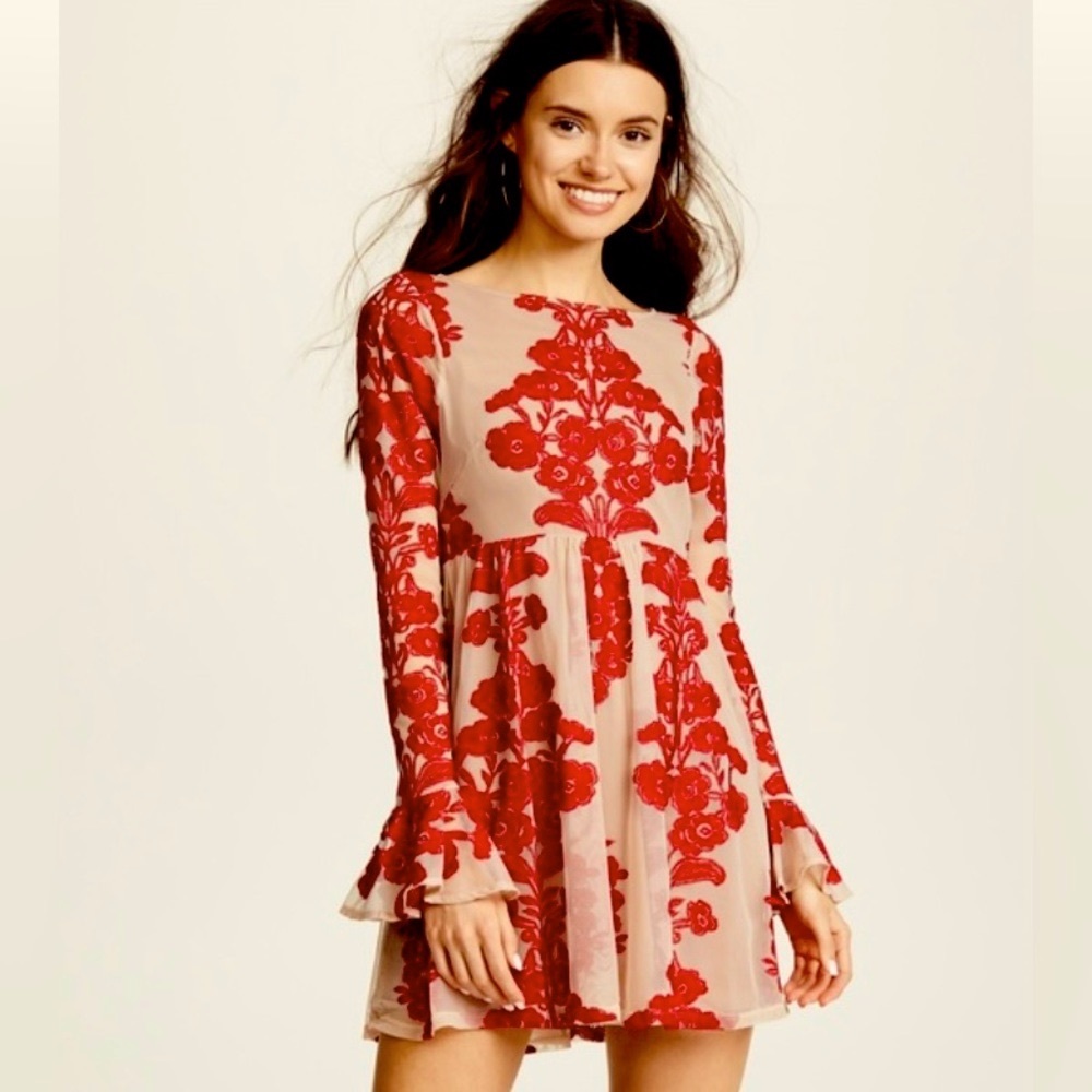 #162 - FOR LOVE & LEMONS Temecula Mini Dress in Wine Size: XS